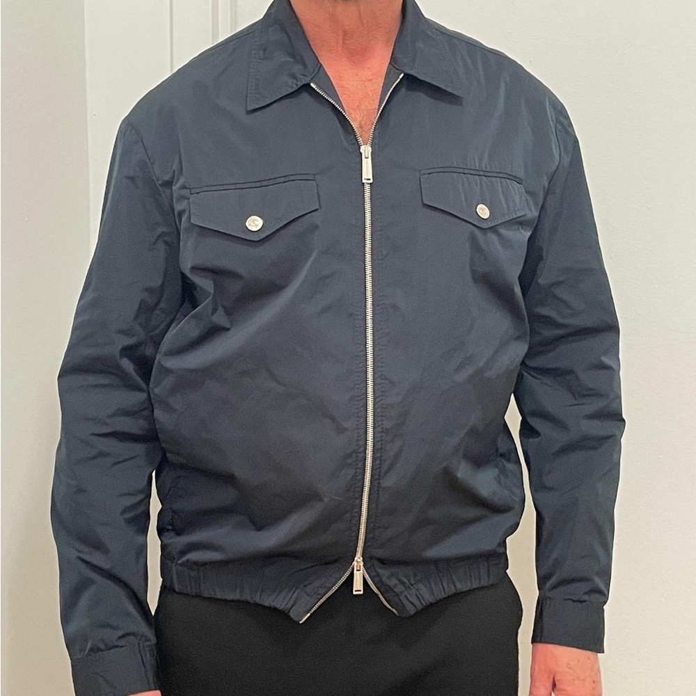 Dsquared2 Men's Black Zip-Up Jacket size 50. In perfect condition. Navy blue
